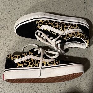 Vans Kids Leopard Print Shoes